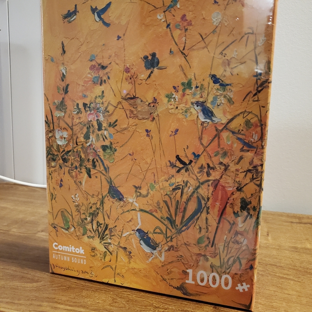 Orange and Blue Puzzle Game with Intricate Design